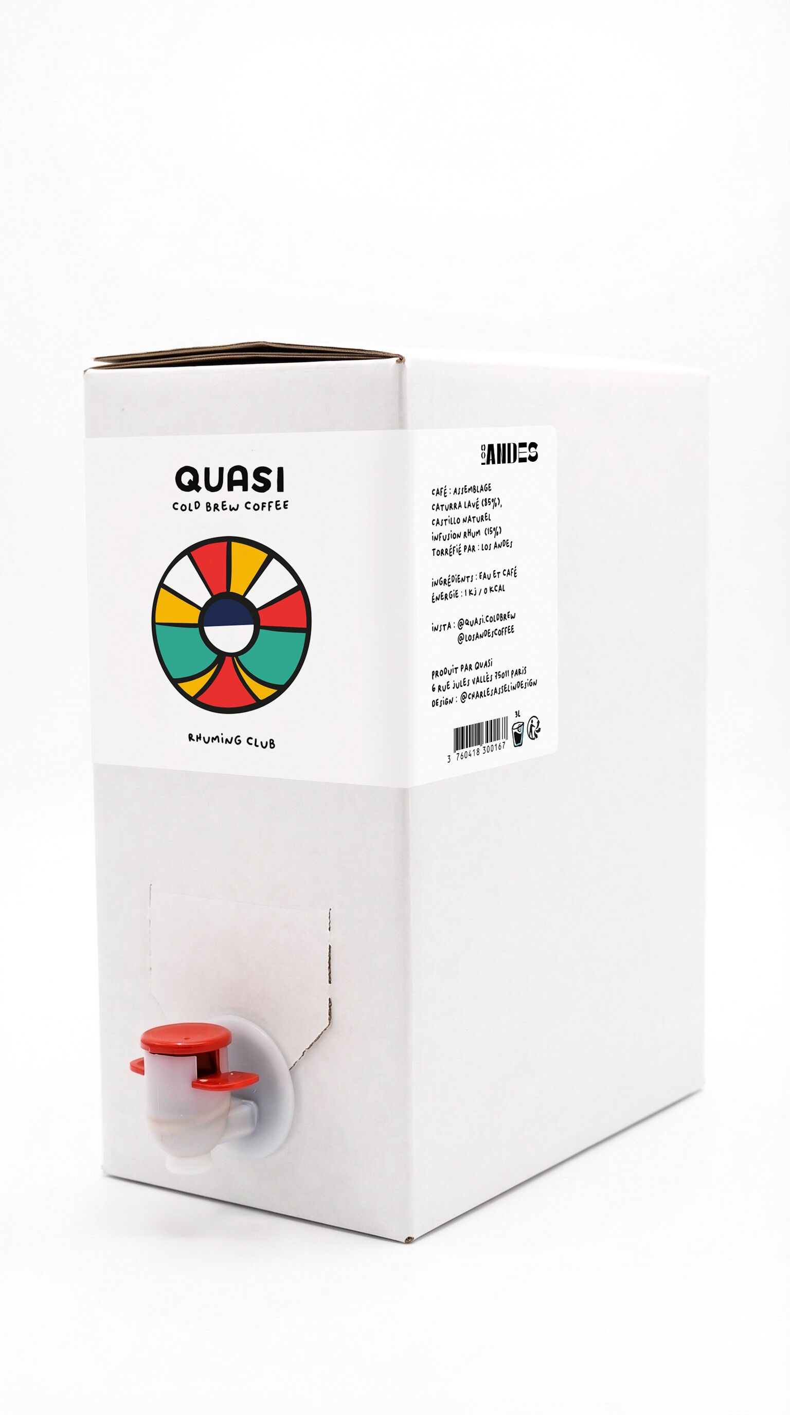 COLD BREW COFFEE - QUASI "Rhuming Club" - Cubi 3L