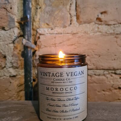 Morocco Midnight Opium Vintage Vegan Soy Travel Candle