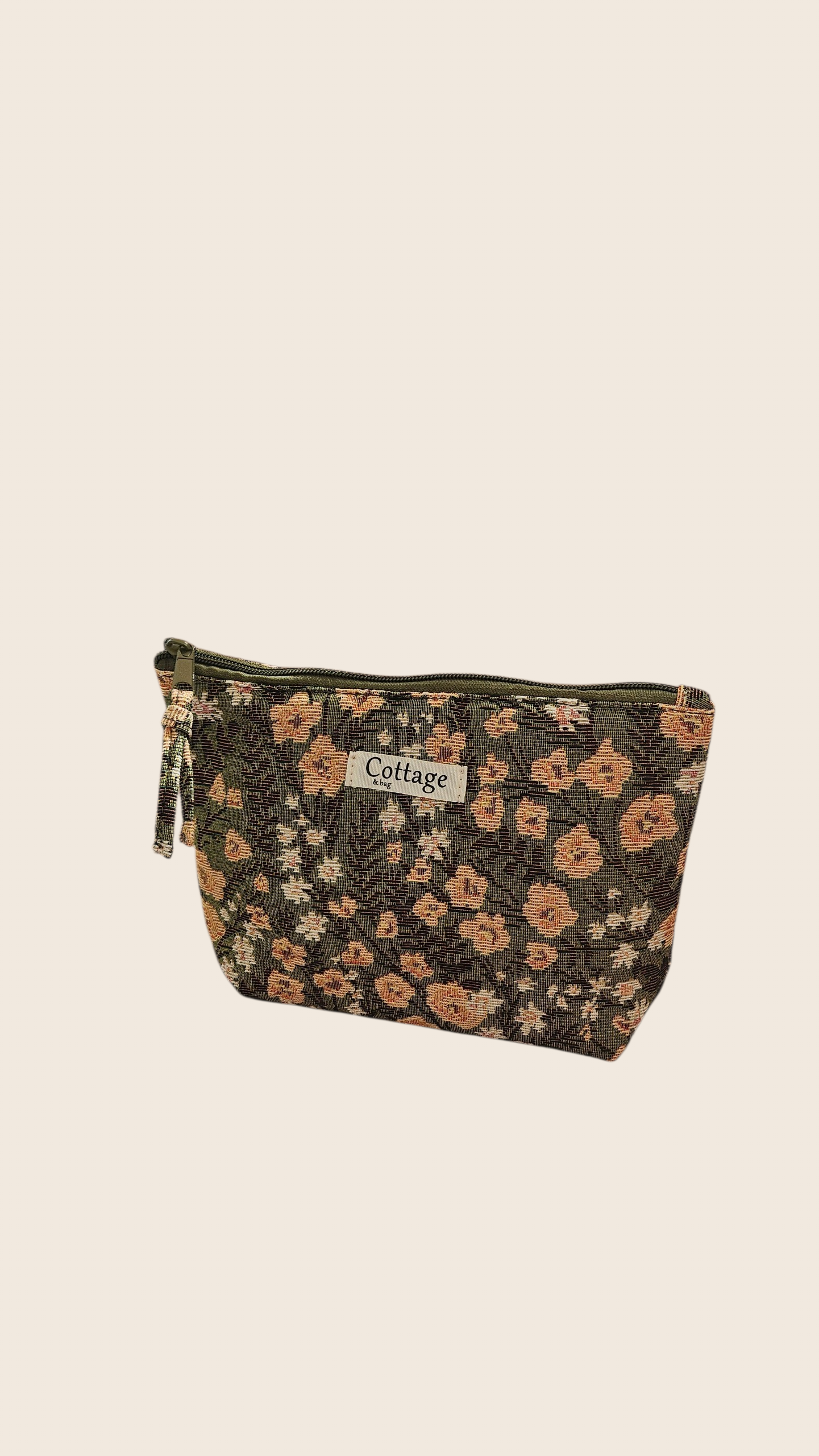 trapezoidal jacquard fabric makeup bag