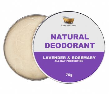 Déodorant 100% Naturel Lavande & Romarin, 1 Pot De 70g 1