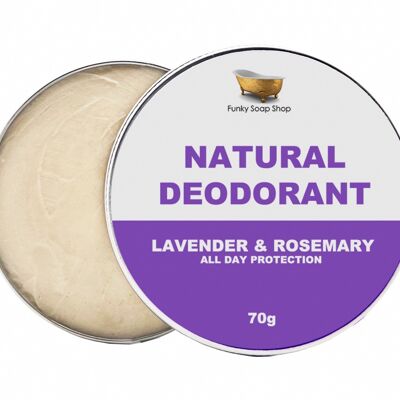 100% natürliches Deodorant Lavendel & Rosmarin, 1 Dose 70g