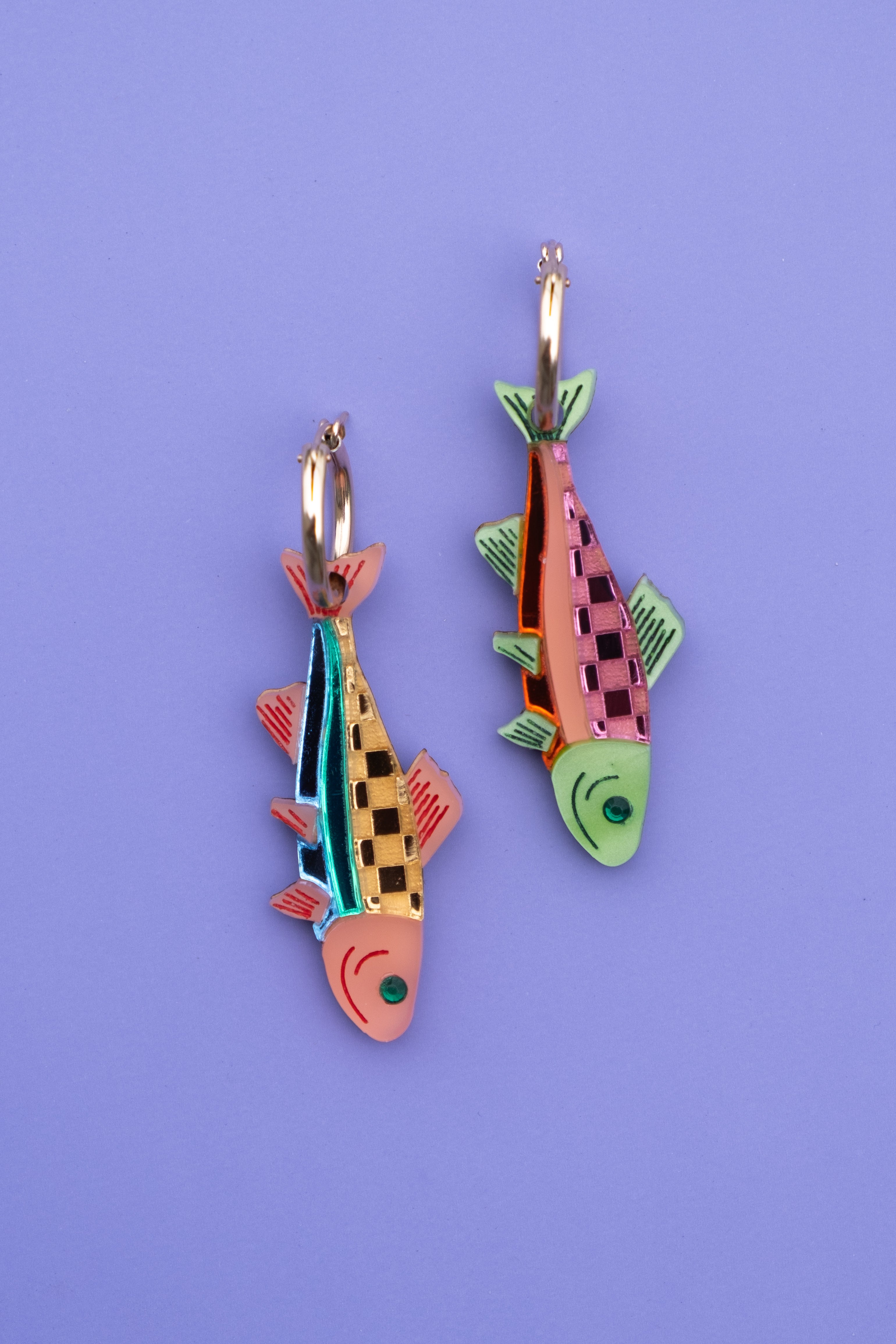 Rainbow Trout Earrings
