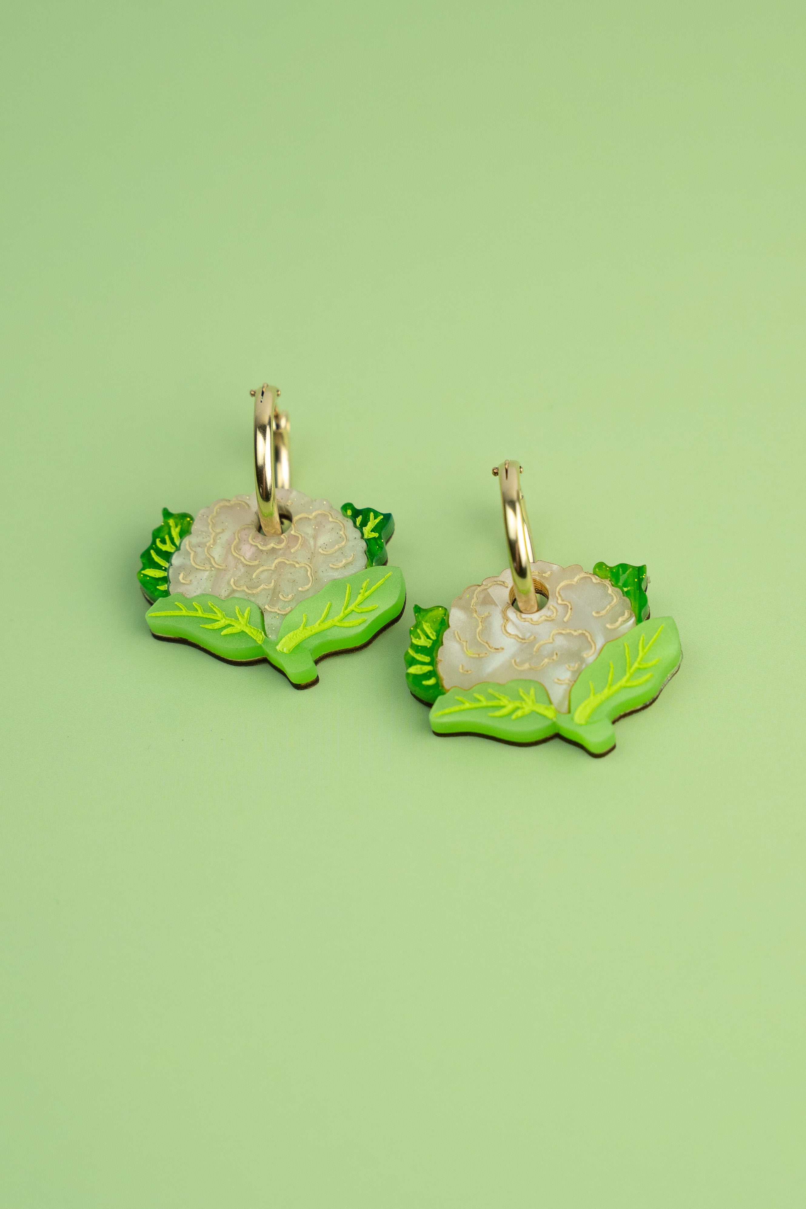 Cauliflower Hoop Earrings