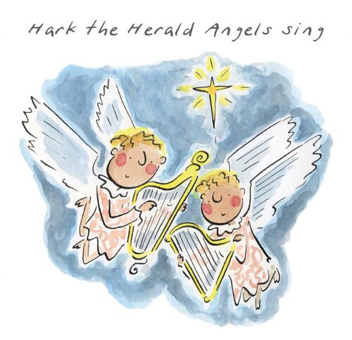 Herald Angels Christmas card