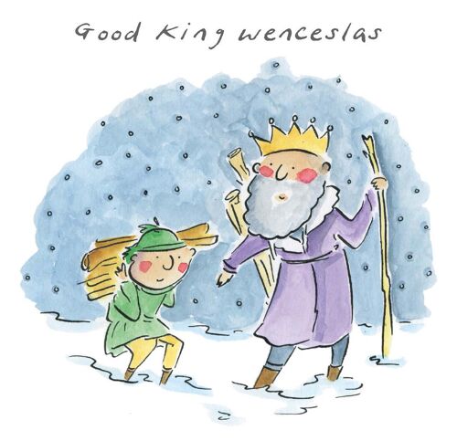 Good King Wenceslas Christmas card