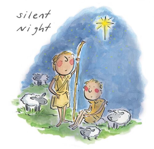 Silent Night Christmas card