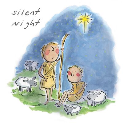 Silent Night Christmas card