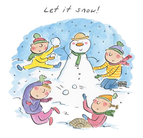 Let it snow Christmas card