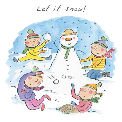 Let it snow Christmas card