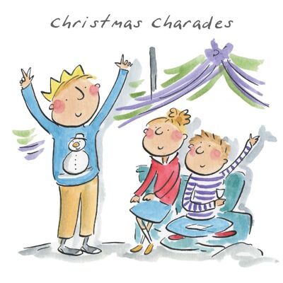 Christmas charades Christmas card