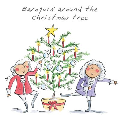 Baroquin' Christmas card