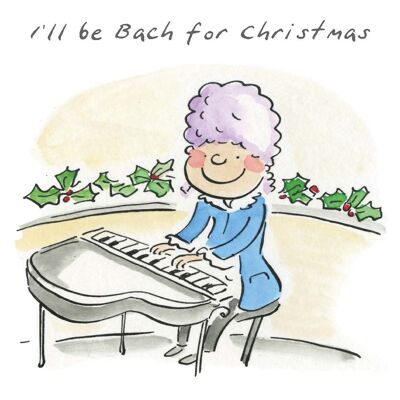 Bach pour carte de Noël