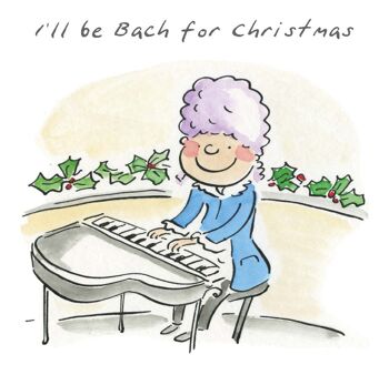 Bach pour carte de Noël