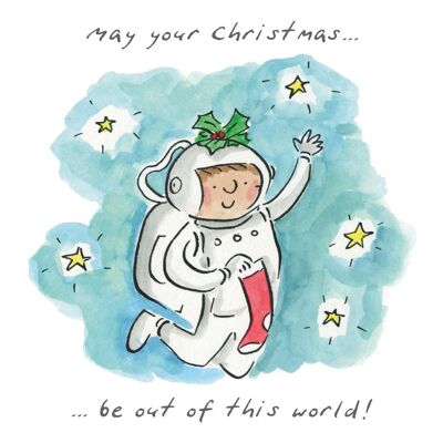 Cartolina di Natale fuori dal mondo