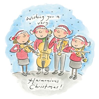 Harmonische Weihnachts Weihnachtskarte