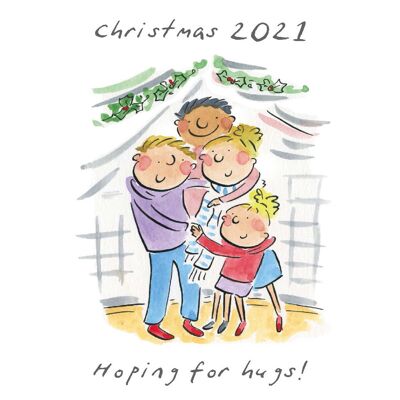 Hoping for hugs Christmas card