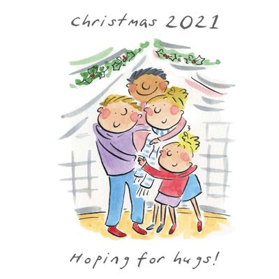 Hoping for hugs Christmas card