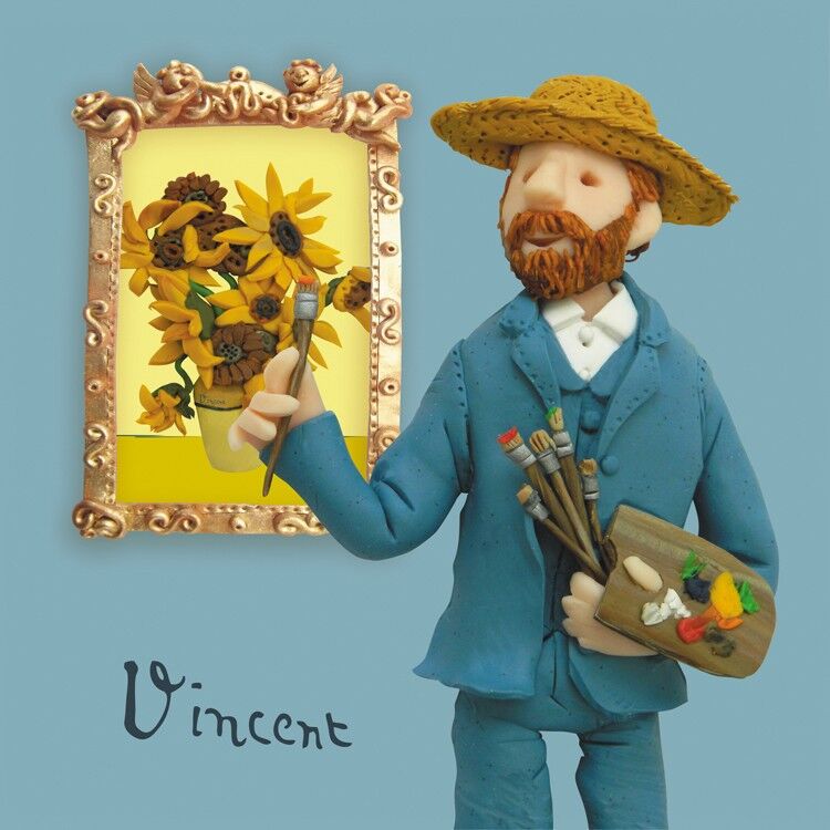 Tarjeta de felicitación con temática artística de Van Gogh