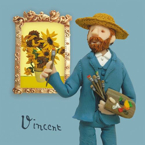 Van Gogh art themed greetings card