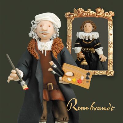 Rembrandt art themed greetings card