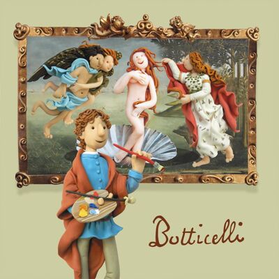 Biglietto di auguri a tema artistico Botticelli