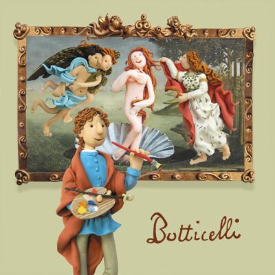 Botticelli art themed greetings card