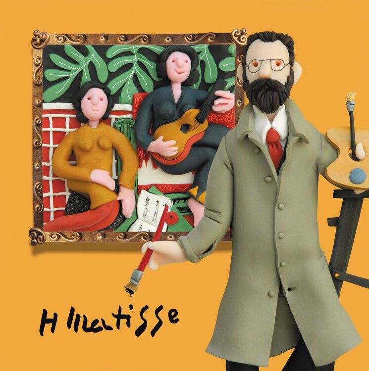 Tarjeta de felicitaciones con temática de matisse art