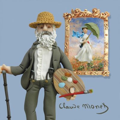 Tarjeta de felicitación con temática de arte de Monet