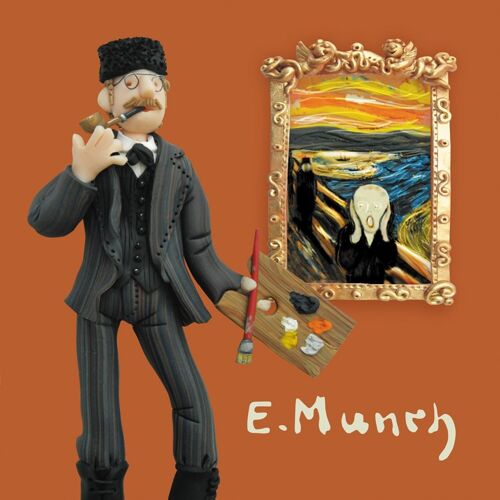 Munch art themed greetings card