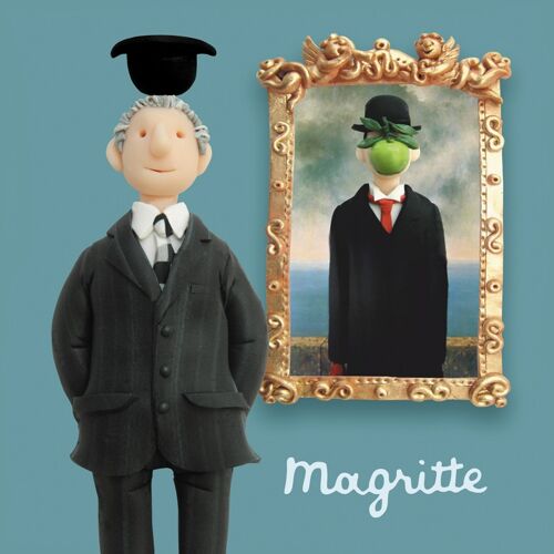 Magritte art themed greetings card