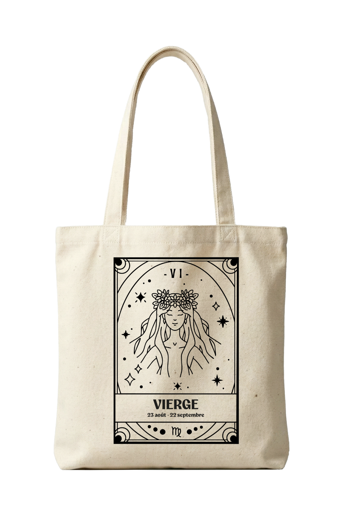 Virgo zodiac tote bag