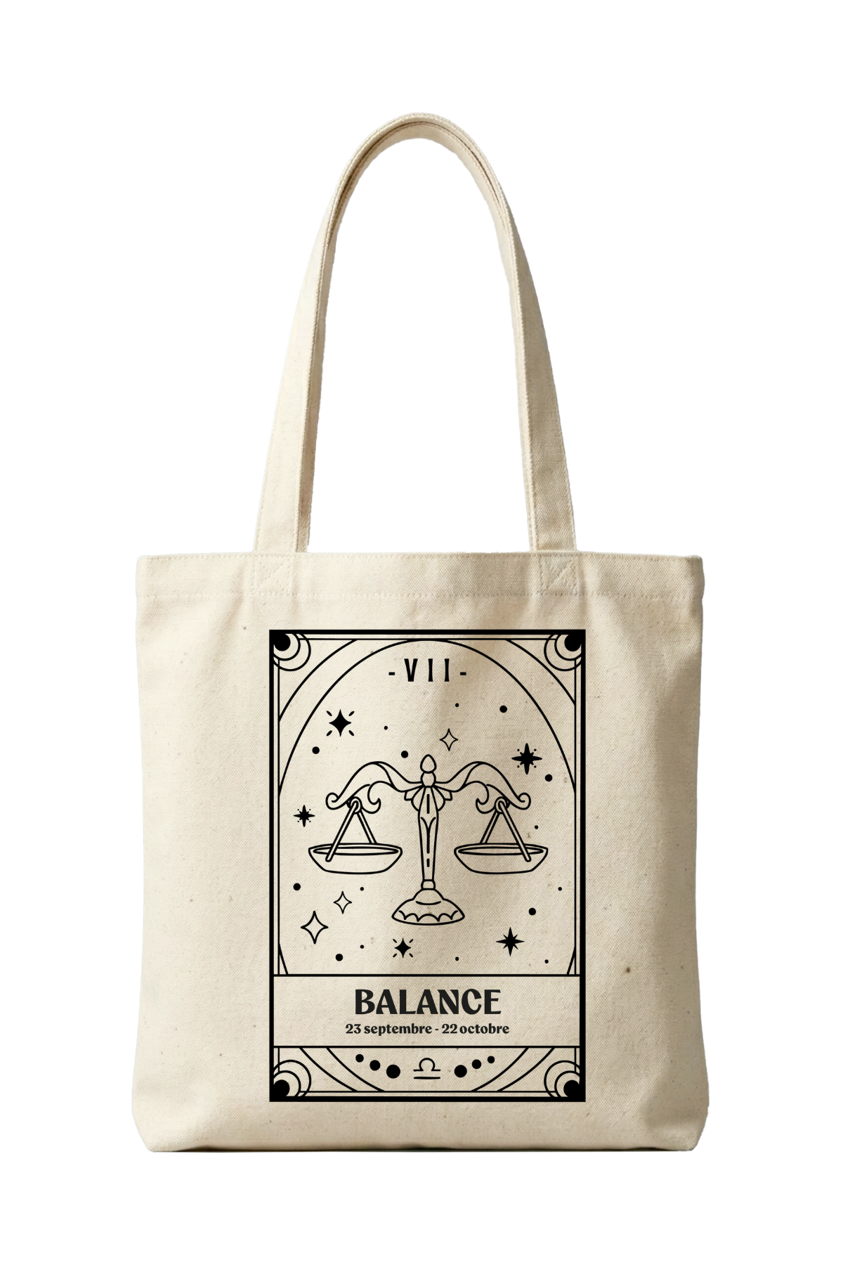 Libra zodiac tote bag