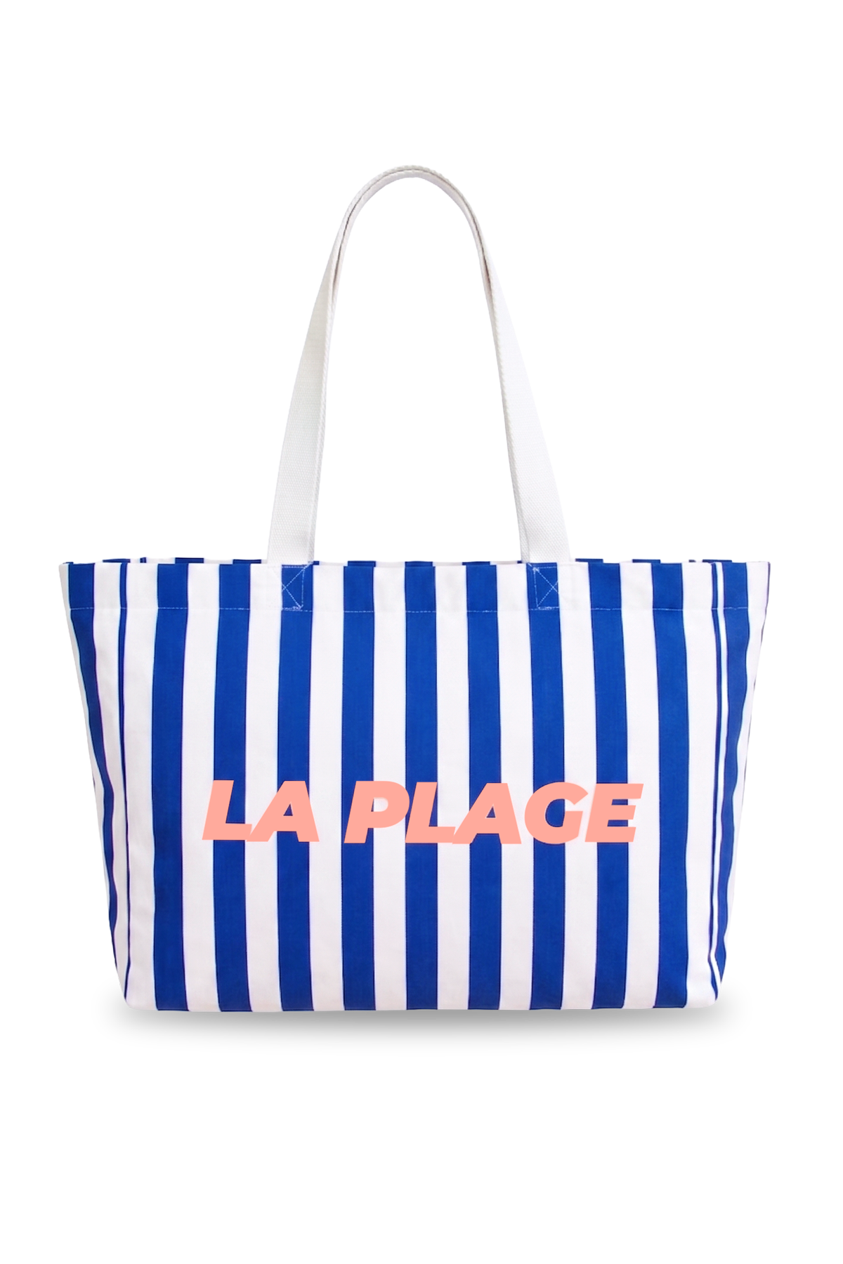 LARGE STRIPED BEACH BAG
