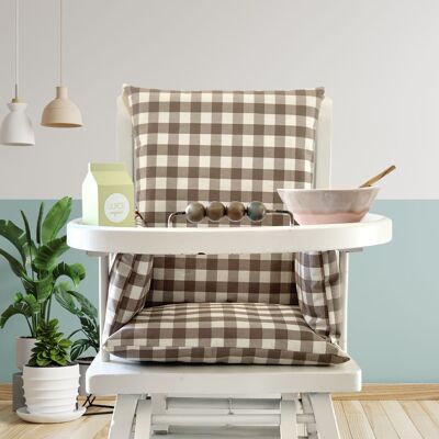 Vichy high chair cushion