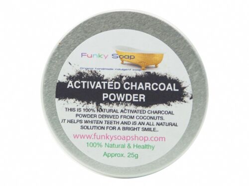 Activated Charcoal Powder, 1 Tin of 25g