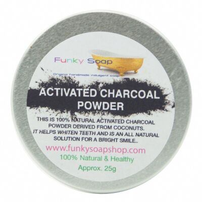 Activated Charcoal Powder, 1 Tin of 25g