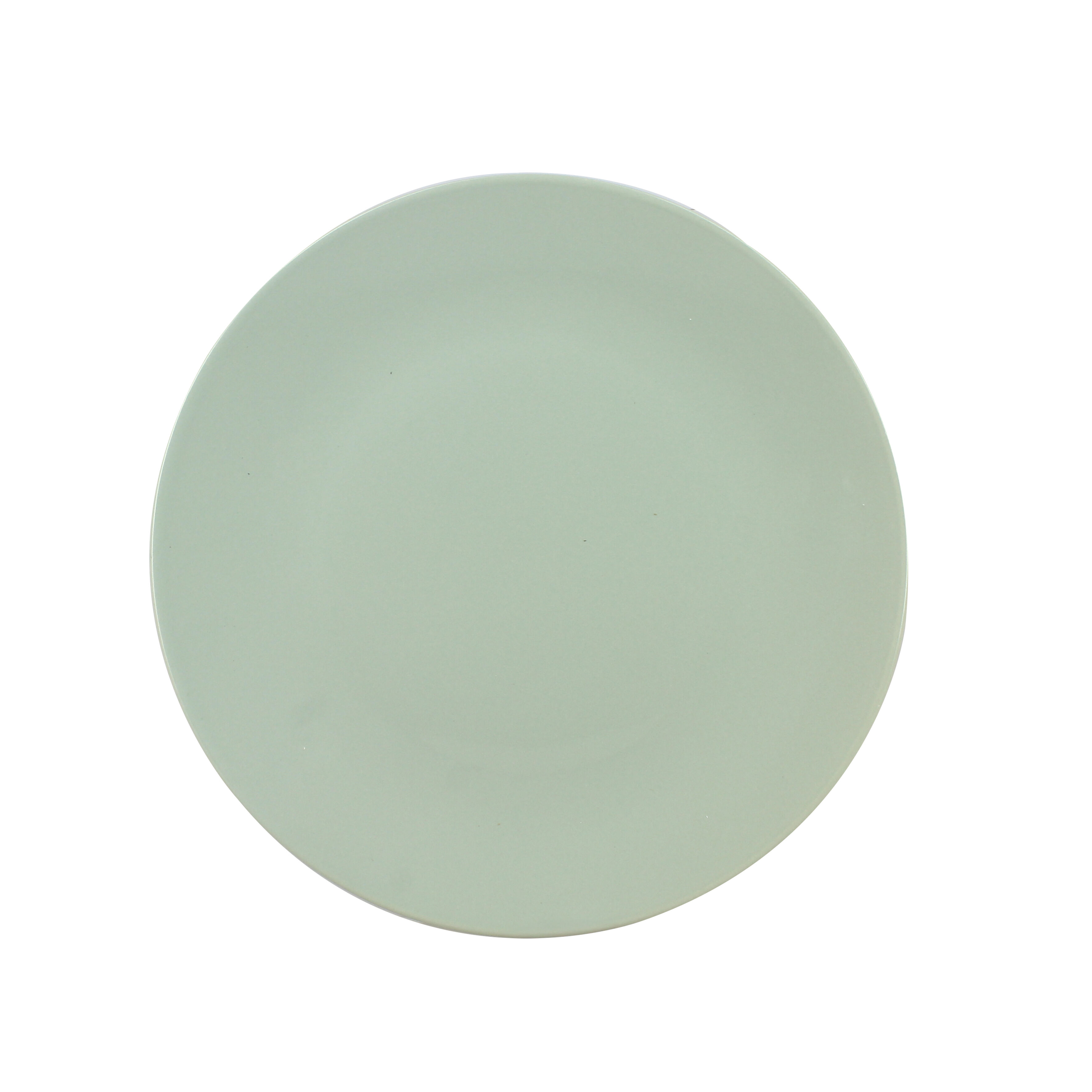 Celadon green earthenware dinner plate, 26cm - VITA