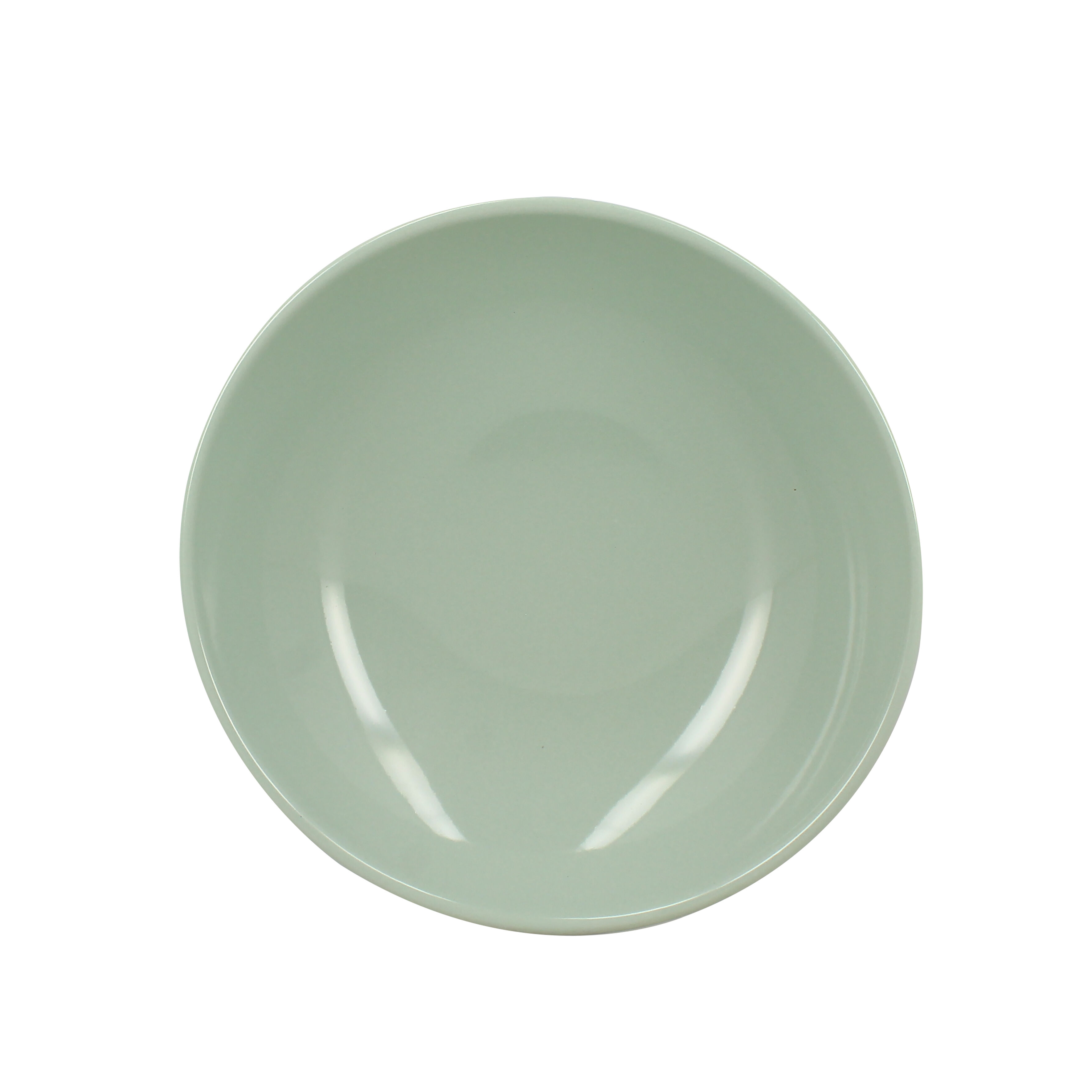 21cm celadon green earthenware soup plate - VITA