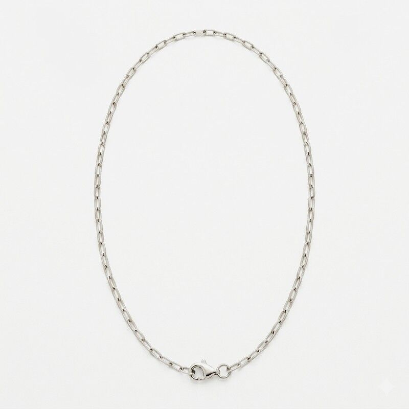 Stainless steel link chain, 42 cm
