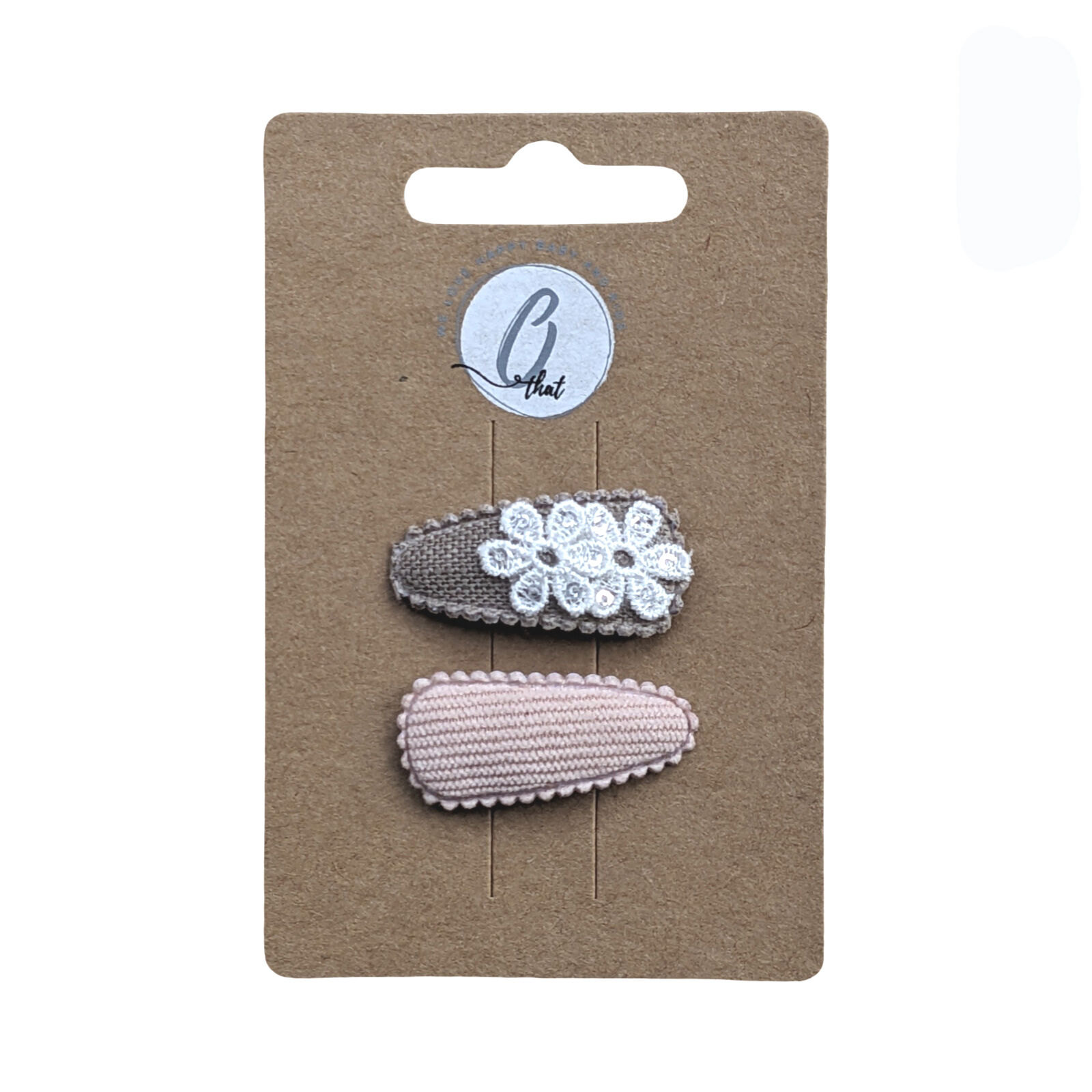 Baby hair clip taupe/nude OK3802 (1)