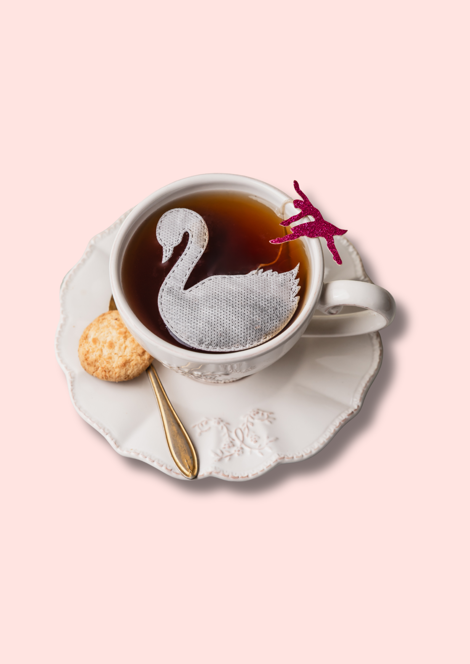 Sachets de thé personnalisés - Cygne x5