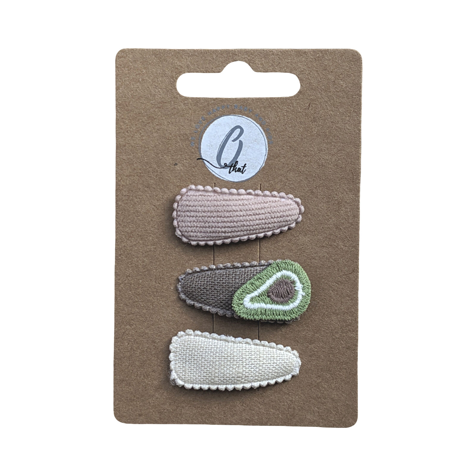 Baby hair clip avocado/ivory/nude OK3805