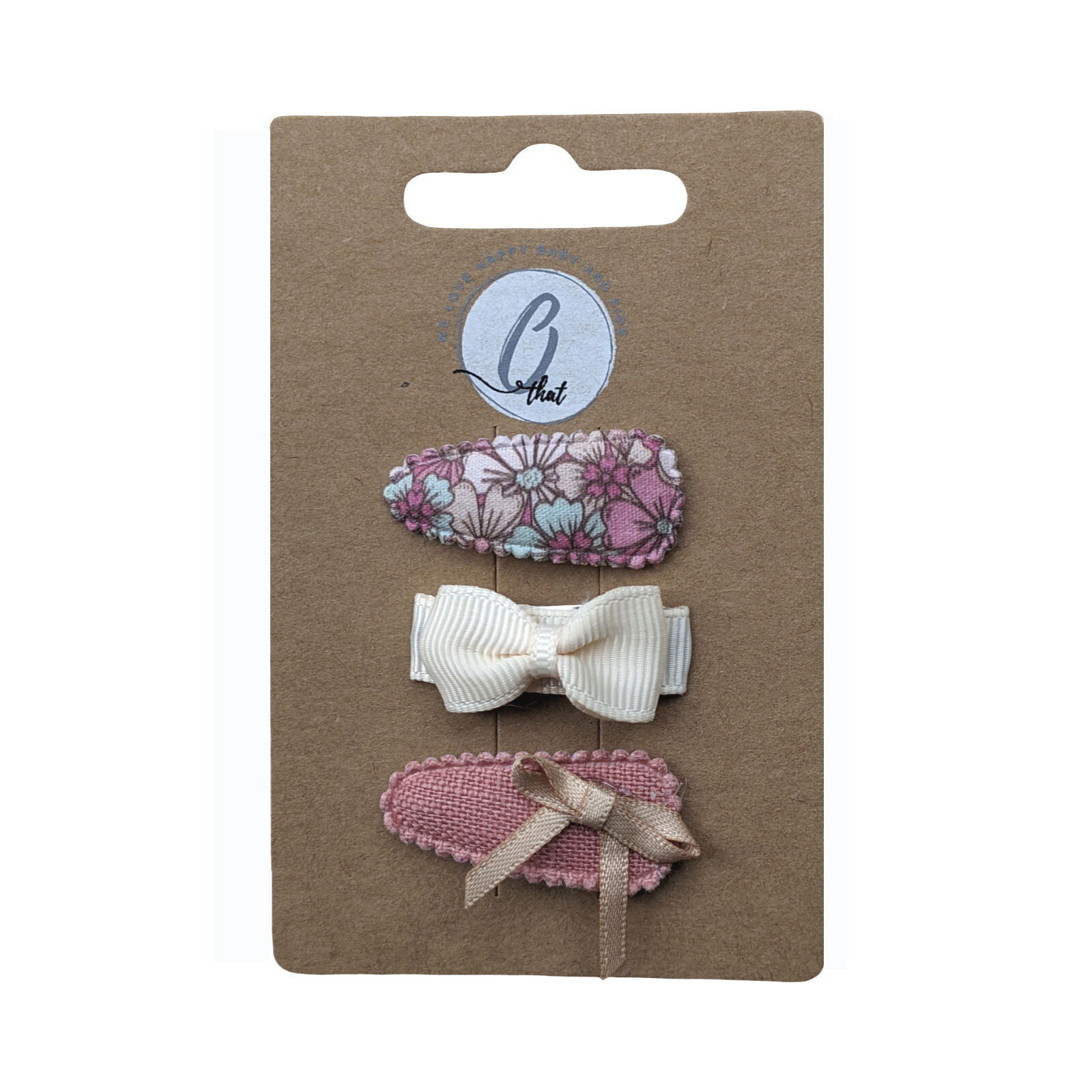 Baby hair clip grosgrain/flower/bow OK3792