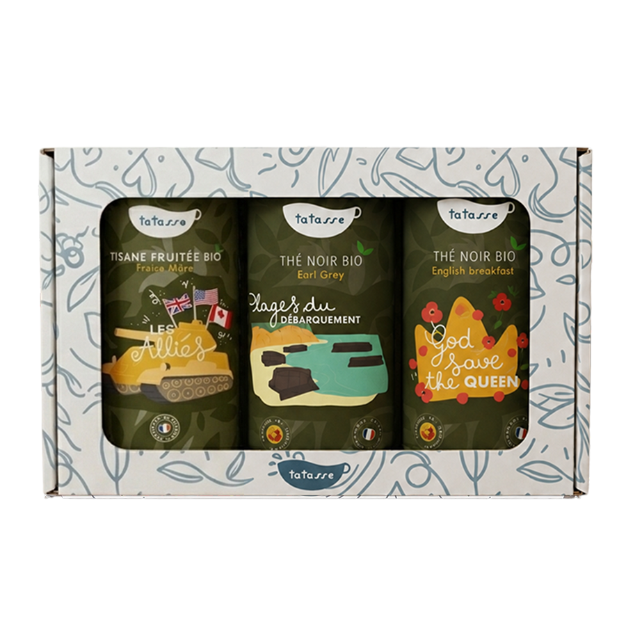 Organic tea and herbal infusion gift set – Normandy D-Day edition