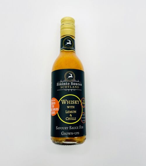 Scottish Whisky with lemon & chilli savoury sauce