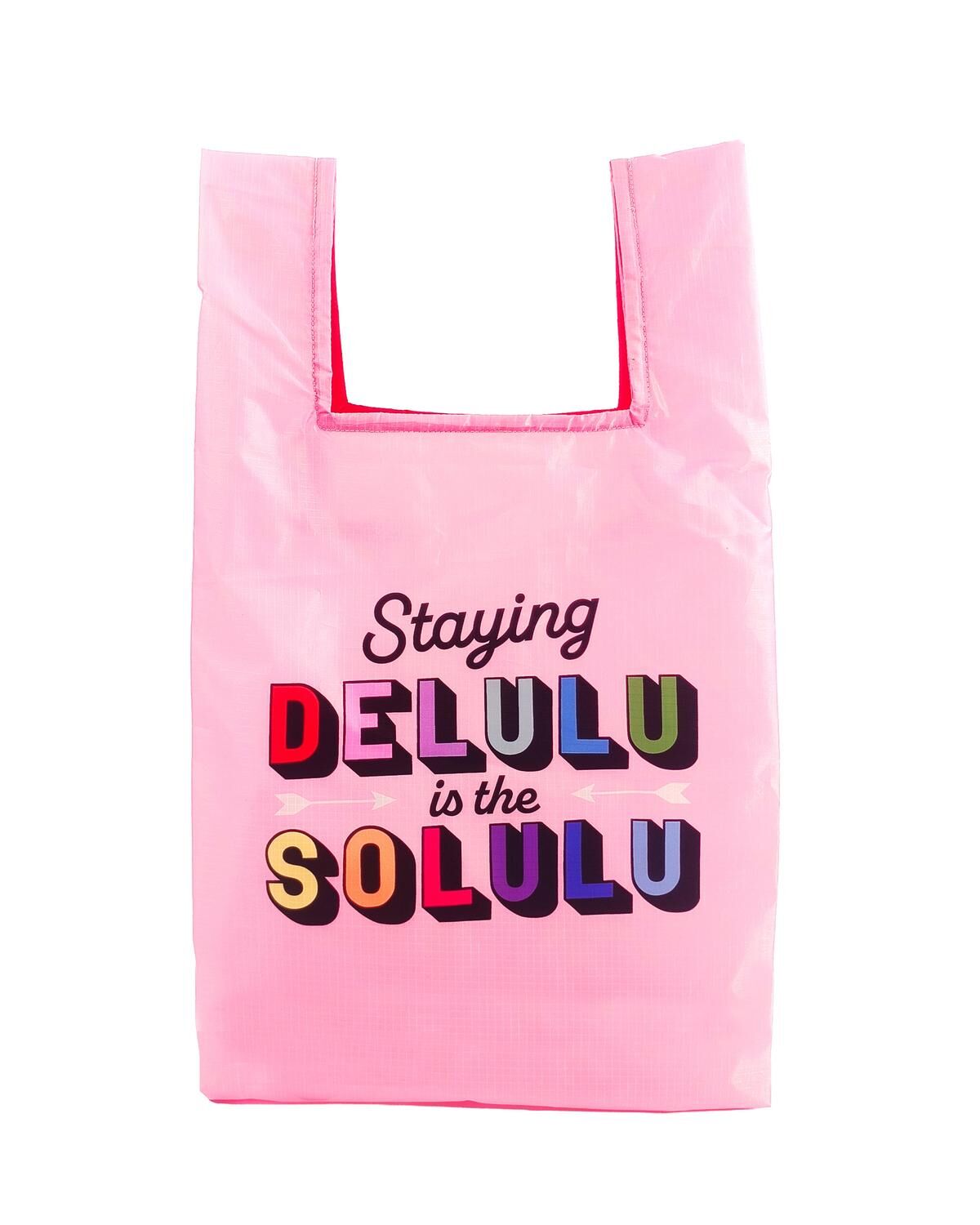 Staying Delulu is the Solulu Reusable Shopping Bag made from rPET