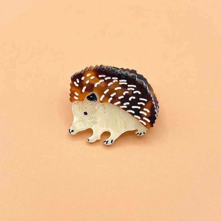 Mini-Haarspange aus Acetat in Igelform