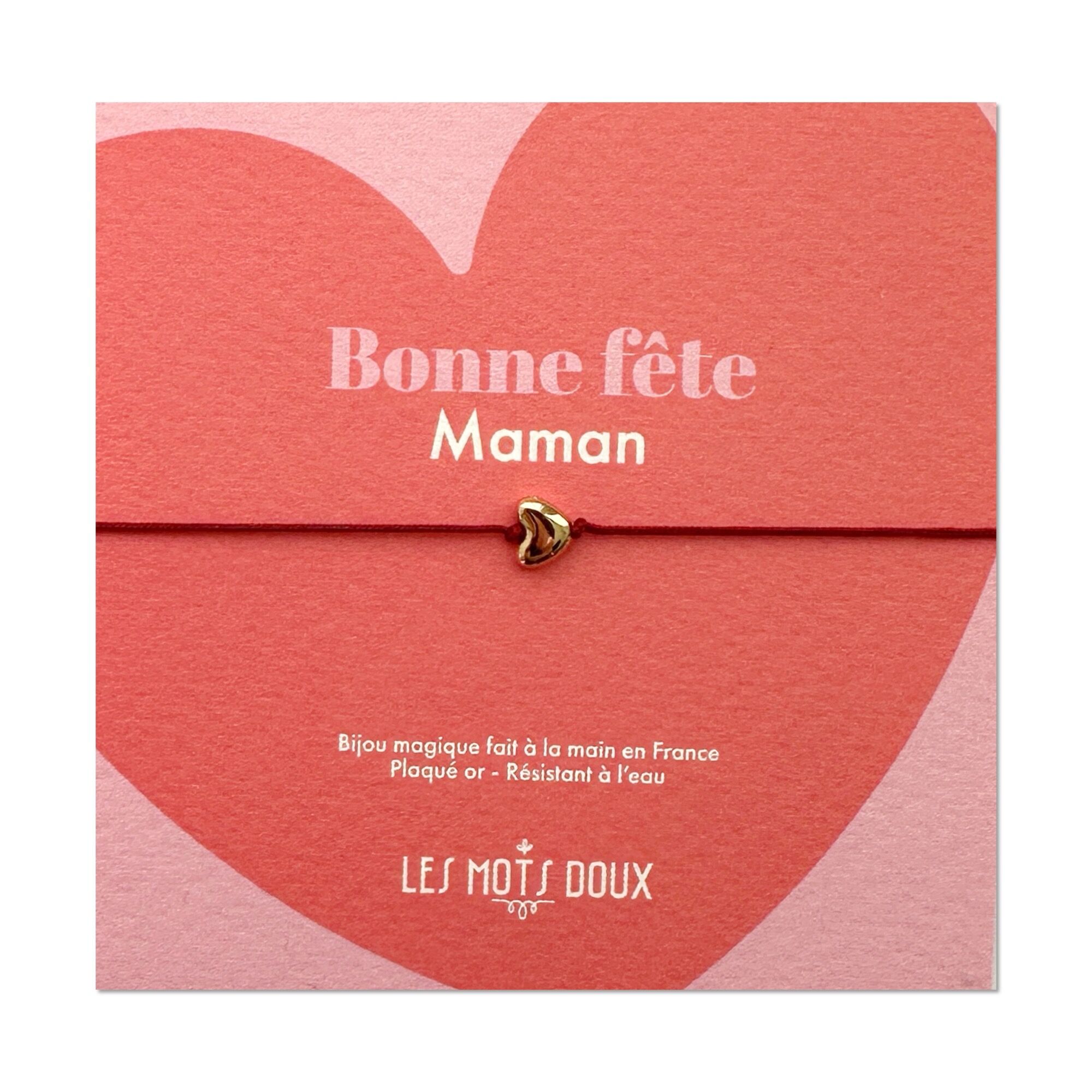 Bracelet Cœur - Bonne fête maman !