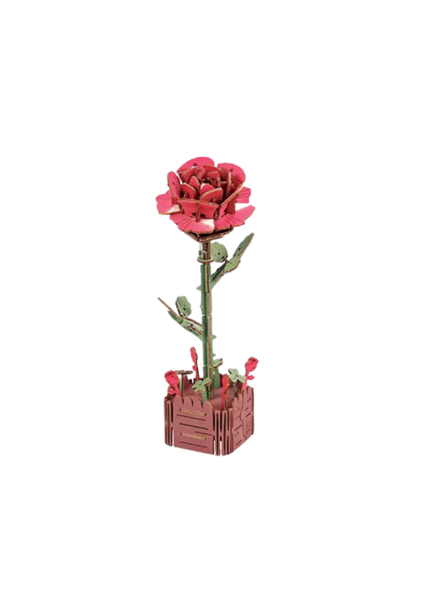 Caja Inspire, Flor 3D, Rosa, JM-001, 16,5 x 1 x 24,4 cm