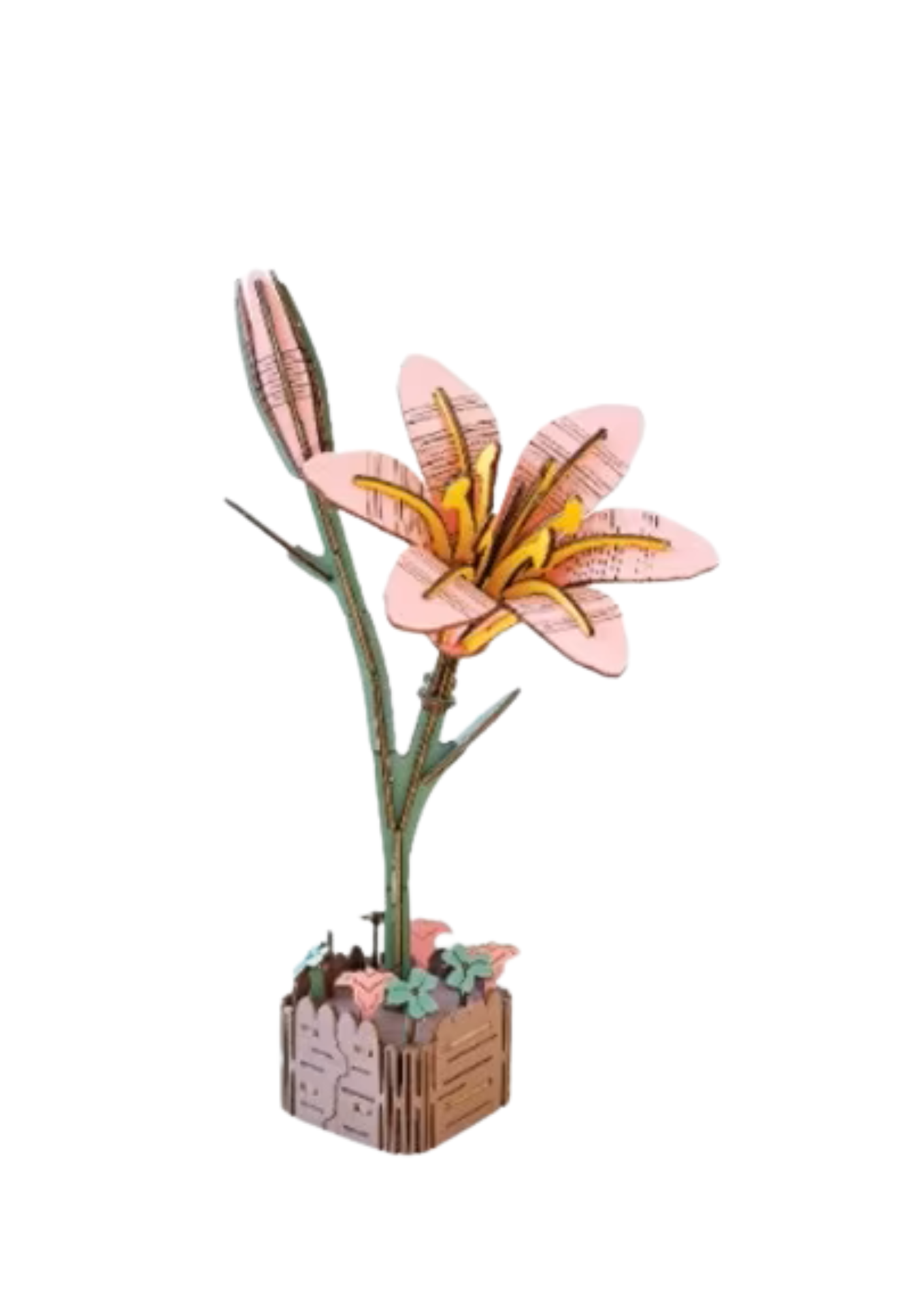 Caja Inspire, flor 3D, lirio, JM-005, 16,5 x 1 x 24,4 cm